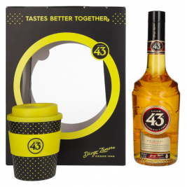 Licor 43 CUARENTA Y TRES ORIGINAL 31% Vol. 0,7l dovanų dėžutėje su kavos puodeliu