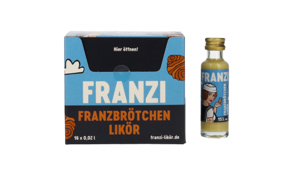 Franzi Franzbrötchen Likör 15% Vol. 16x0,02l