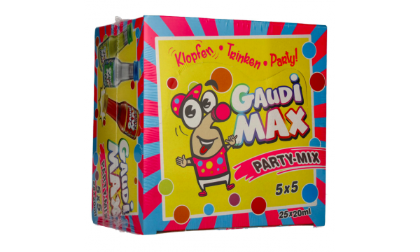 Likerių miksas Gaudi-Max PARTY-MIX 16,8% Vol. 25x0,02l