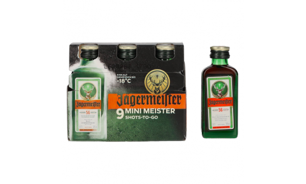 Jägermeister 9-JägerPack 35% Vol. 9vnt * 0,02l