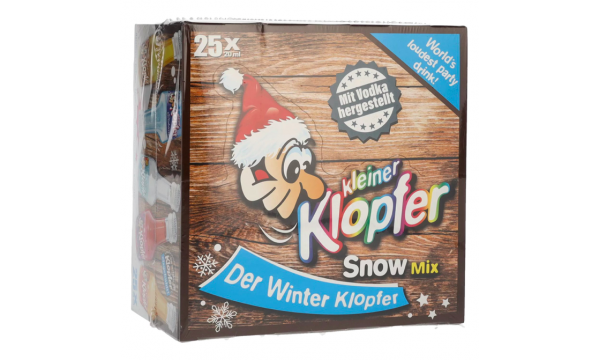 Likerių miksas Kleiner Klopfer Snow Mix 17,4% Vol. 25x0,02l