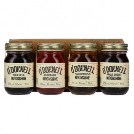 Rinkinys O'Donnell Moonshine SOMMER MINIS 21,3% Vol. 4x0,05l dovanų dėžutėje