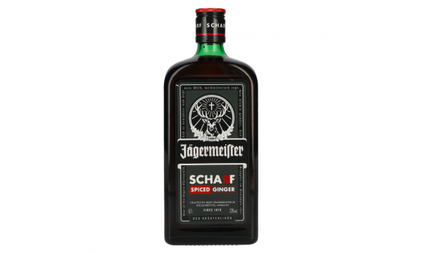 Jägermeister SCHARF SPICED Ginger Kräuterlikör 33% Vol. 0.7l