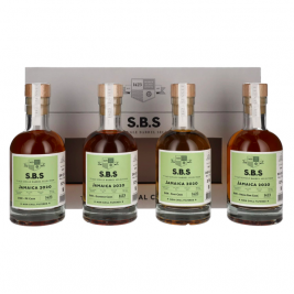 Rinkinys 1423 S.B.S JAMAICA Experimental Cask Series 57% Vol. 4x0,2l dovanų dėžutėje