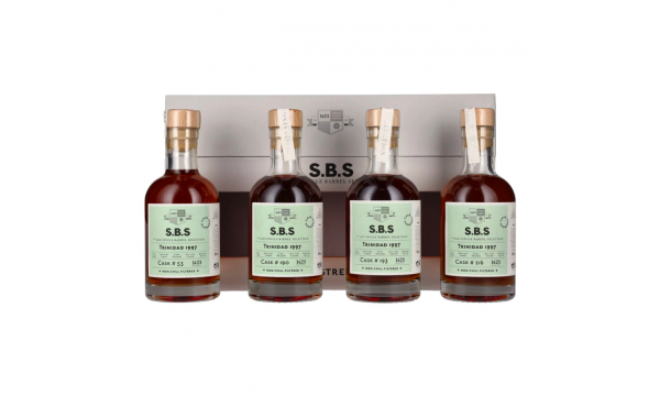 1423 S.B.S TRINIDAD Caroni Distillery Cask Strength 1997 63,2% Vol. 4x0,2l dovanų dėžutėje