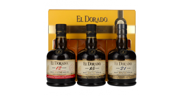 Romas El Dorado The Collection Set 42% Vol. 3x0,35l dovanų dėžutėje