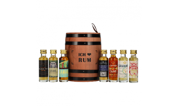 ICH LIEBE RUM Tasting Fass 41,7% Vol. 7x0,02l dovanų dėžutėje