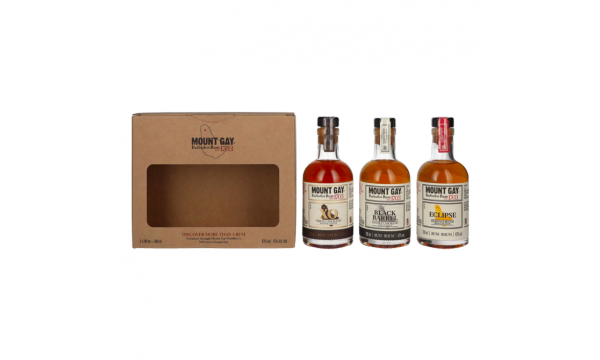 Mount Gay Barbados Rum Discovery Pack 43% Vol. 3x0,2l dovanų dėžutėje