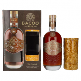 Bacoo 11 Years Old Rum 40% Vol. 0,7l dovanų dėžutėje su puodeliu