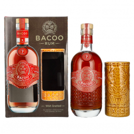 Bacoo 7 Years Old Rum 40% Vol. 0,7l dovanų dėžutėje su puodeliu