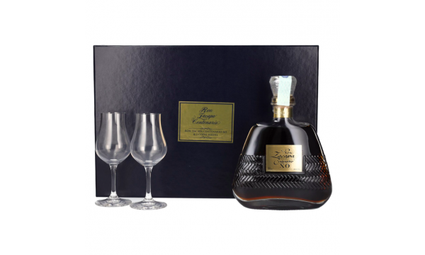 Ron Zacapa Centenario XO Riedel Set - Old Edition 40% Vol. 0,7l dovanų dėžutėje su 2 taurėmis