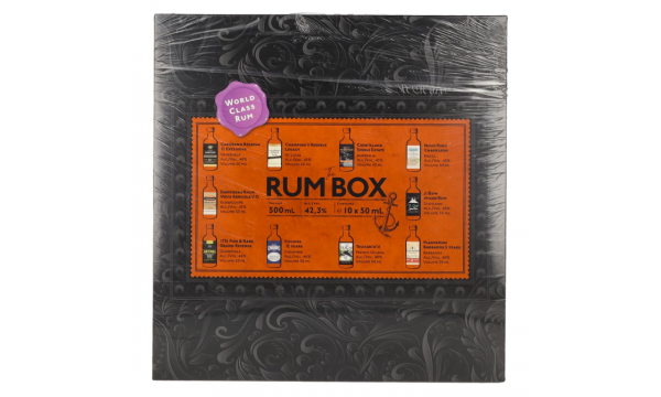 The Rum Box Purple Edition 42,3% Vol. 10x0,05l dovanų dėžutėje