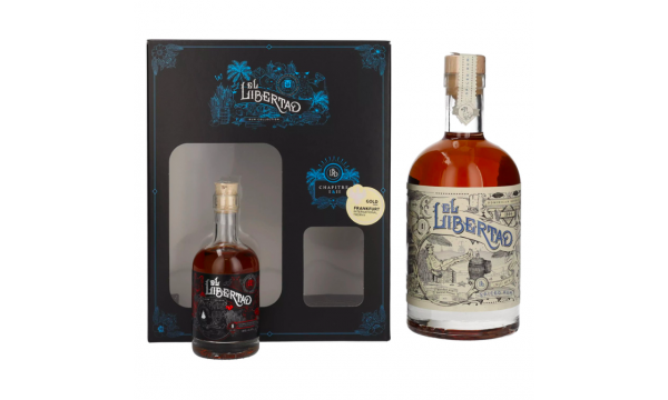 El Libertad Spiced Rum CHAPITRE I & II 40,2% Vol. 0,7l dovanų dėžutėje su Chapter II Mini 0,1l