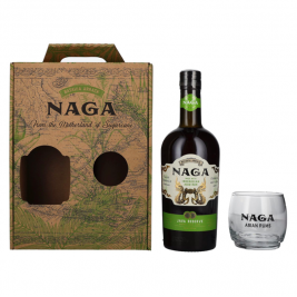 Naga JAVA RESERVE Double Cask Aged 40% Vol. 0,7l dovanų dėžutėje su taure