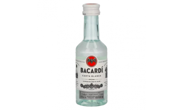 Bacardi Ron Carta Blanca Superior 37,5% 0.05l