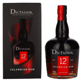 Dictador 12 Years Old ICON RESERVE Colombian Rum 40% Vol. 0,7l dovanų dėžutėje