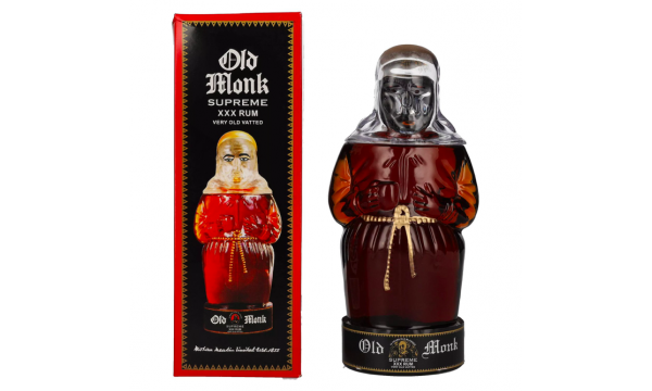 Old Monk Supreme XXX Rum 42,8% Vol. 0,7l dovanų dėžutėje