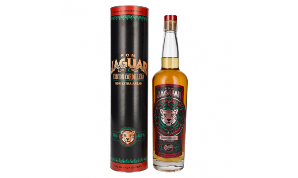 Ron Jaguar EDICIÓN CORDILLERA Ron Extra Añejo 43% Vol. 0,7l dovanų dėžutėje