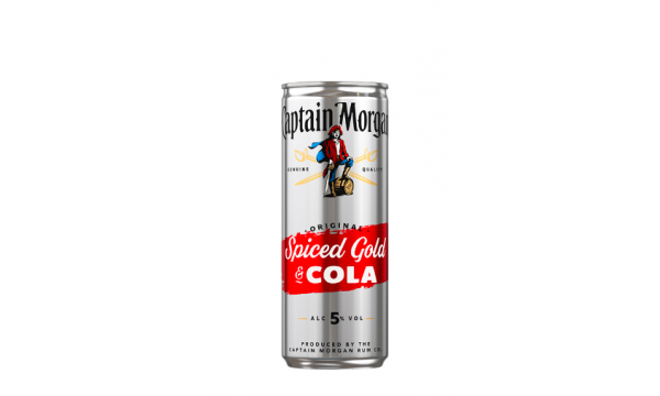 Captain Morgan Original Spiced Gold & Cola 5% Vol. 0.25l 