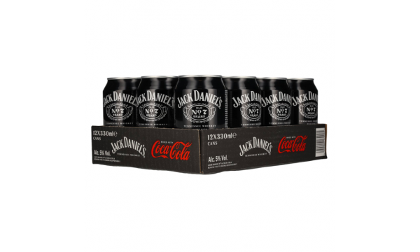 Jack Daniel's No. 7 Whiskey & Coca Cola 5% Vol. 12x0,33l 