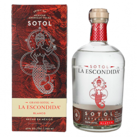 La Escondida Sotol Artesanal Blanco 40% Vol. 0,7l dovanų dėžutėje