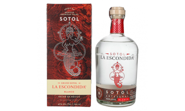 La Escondida Sotol Artesanal Blanco 40% Vol. 0,7l dovanų dėžutėje