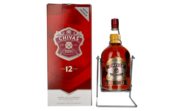 Chivas Regal 12 Years Old Blended Scotch Whisky 40% Vol. 4,5l su supynėmis dovanų dėžutėje