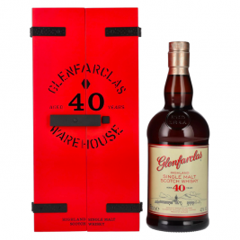 Glenfarclas 40 Years Old Highland Single Malt Scotch Whisky 43% Vol. 0,7l dovanų dėžutėje