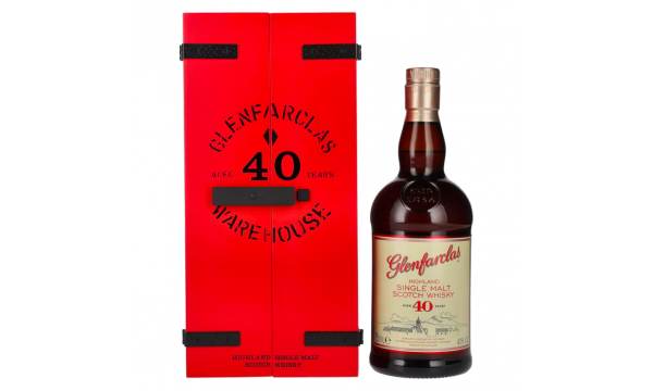 Glenfarclas 40 Years Old Highland Single Malt Scotch Whisky 43% Vol. 0,7l dovanų dėžutėje