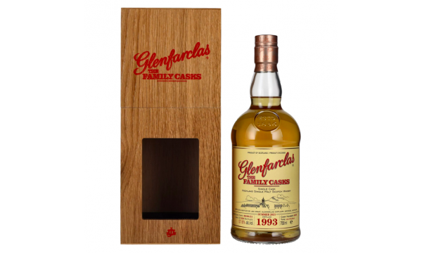 Glenfarclas THE FAMILY CASKS Single Cask SUMMER 2021 4th Fill Butt 1993 57,6% Vol. 0,7l dovanų dėžutėje