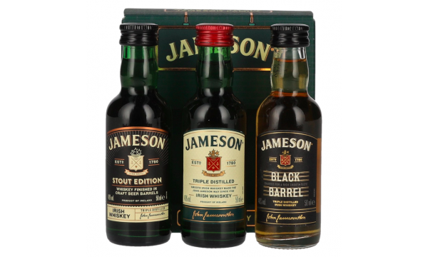 Jameson Triple Distilled Irish Whiskey 40% Vol. 3x0,05l