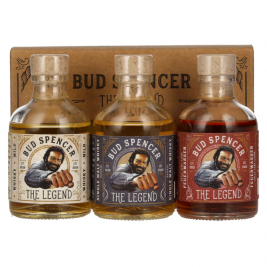 Rinkinys Bud Spencer THE LEGEND Miniset 42,7% Vol. 3x0,05l dovanų dėžutėje