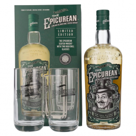 Douglas Laing THE EPICUREAN Lowland Blended Malt On-Pack 46,2% Vol. 0,7l dovanų dėžutėje su 2 taurėmis