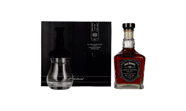 Jack Daniel's Select Single Barrel Tennessee Whiskey 47% Vol. 0,7l dovanų dėžutėje su stikline