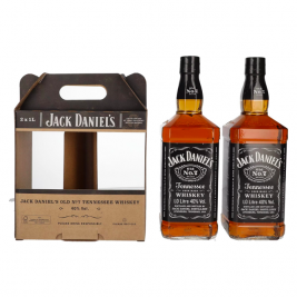 Jack Daniel's Tennesse Whiskey TWINPACK 40% Vol. 2x1l dovanų dėžutėje