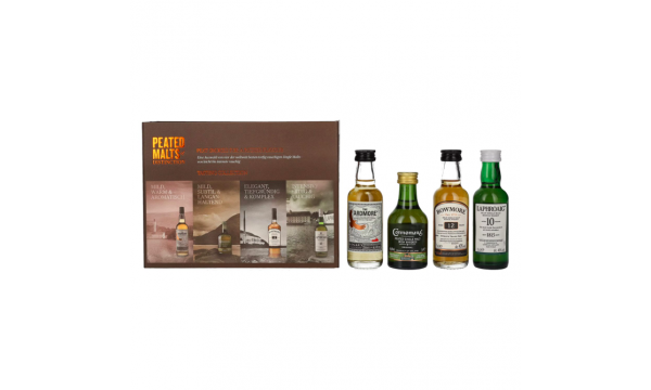 Testerių rinkinys Peated Malts of Distinction Tasting Selektion Set 40% Vol. 4x0,05l