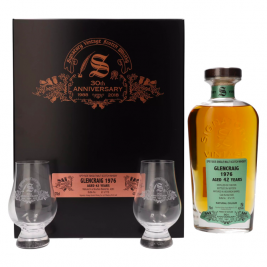 Signatory Vintage GLENCRAIG 42 Years Old 30th ANNIVERSARY 1976 42% Vol. 0,7l dovanų dėžutėje su 2 taurėmis