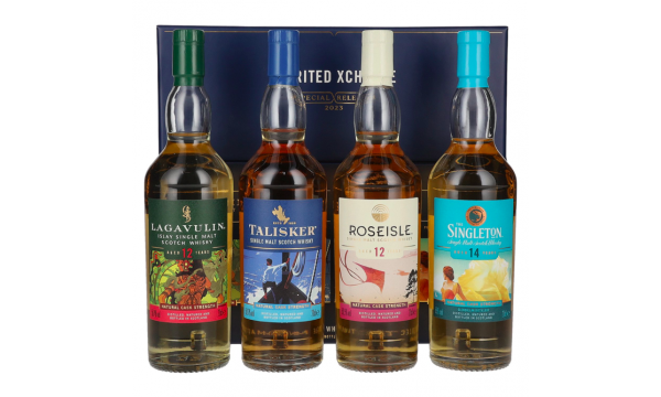 SPIRITED XCHANGE Single Malt Whisky Collection Pack Special Releases 2023 56,9% Vol. 4x0,2l dovanų dėžutėje