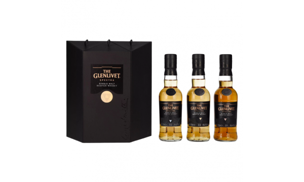 The Glenlivet SPECTRA Single Malt Scotch Whisky 40% Vol. 3x0,2l dovanų dėžutėje