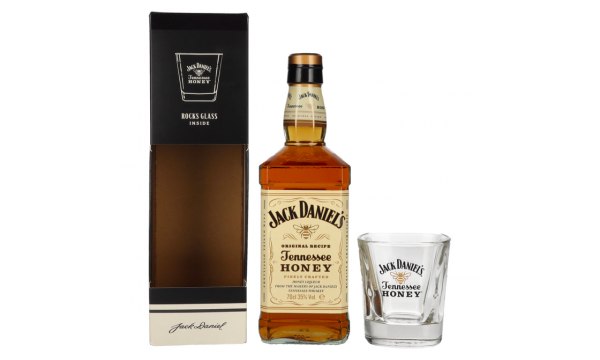 Jack Daniel's Tennessee HONEY 35% Vol. 0,7l dovanų dėžutėje su taure