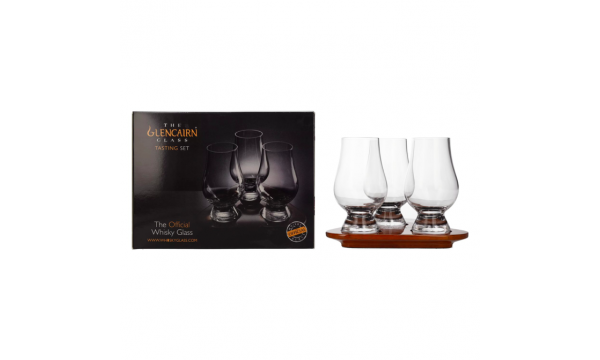 Taurės GLENCAIRN Whisky Tasting Set 3x19 cl dovanų dėžutėje