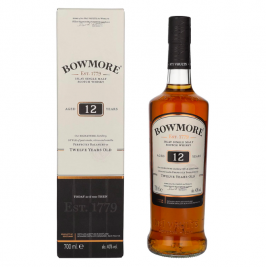 Bowmore 12 Years Old Islay Single Malt 40% Vol. 0,7l dovanų dėžutėje