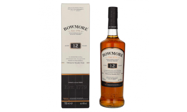 Bowmore 12 Years Old Islay Single Malt 40% Vol. 0,7l dovanų dėžutėje