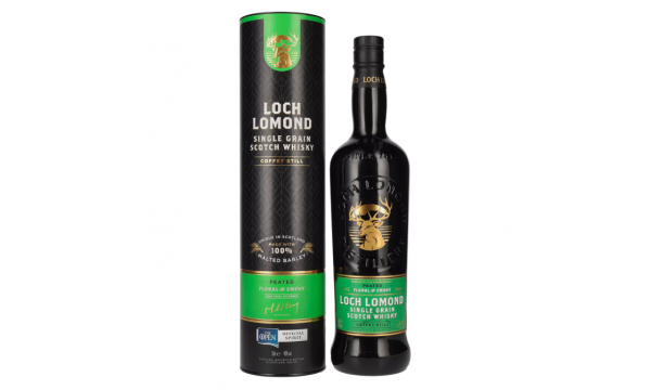 Loch Lomond PEATED Floral & Smoky Single Grain 46% Vol. 0,7l dovanų dėžutėje