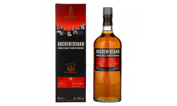 Auchentoshan 12 Years Old Single Malt Scotch Whisky 40% Vol. 0,7l dovanų dėžutėje