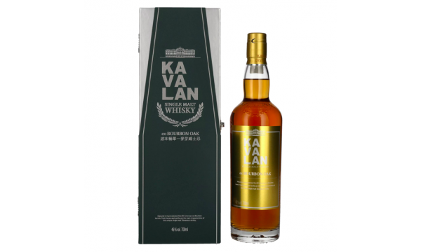 Kavalan EX-BOURBON CASK Single Malt Whisky 46% Vol. 0,7l dovanų dėžutėje