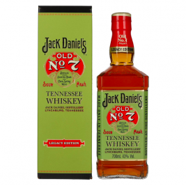 Jack Daniel's Sour Mash Tennessee Whiskey LEGACY EDITION No. 1 - GREEN DESIGN 43% Vol. 0,7l dovanų dėžutėje