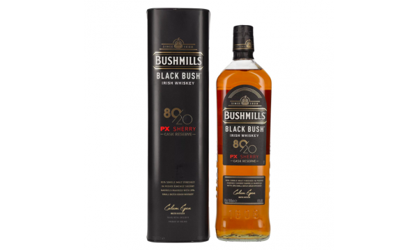 Bushmills BLACK BUSH 80/20 PX Sherry Cask Reserve Irish Whiskey 40% Vol. 1l dovanų dėžutėje