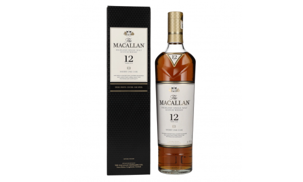 The Macallan 12 Years Old SHERRY OAK CASK 40% Vol. 0,7l dovanų dėžutėje