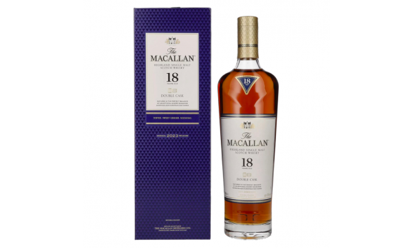 The Macallan 18 Years Old DOUBLE CASK 2023 43% Vol. 0,7l dovanų dėžutėje